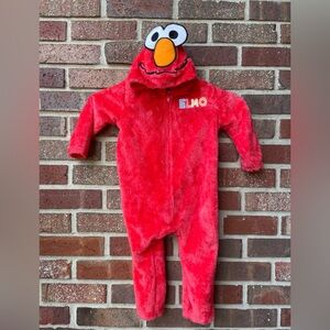 Elmo Sesame Street  One Piece Halloween hooded Costume  Sz 2 T